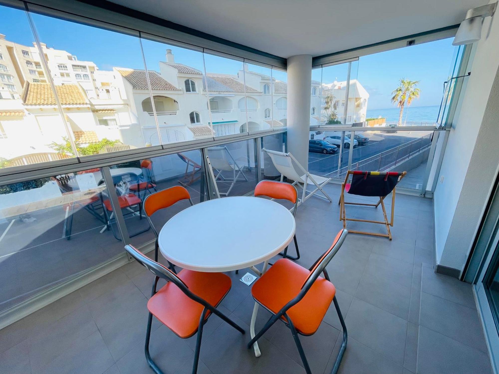 شقة Apartamento En Primera Linea Con Vistas A La Playa Ensenada Del Esparto Del Residencial Vina Del Mar لا مانغا ذيل مار مينور المظهر الخارجي الصورة